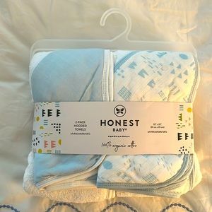 Honest Baby 2-Pack Hooded Towels 100%Organic Cotton